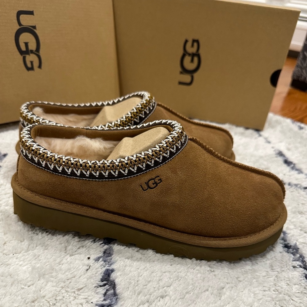 UGG Tasman chestnut brown slipper womens sz 7 8 9 NEW